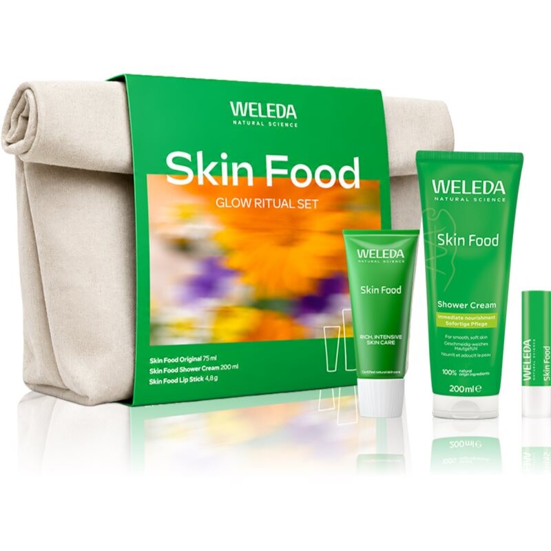 Weleda Skin Food Glow Ritual gift set for radiance and hydration
