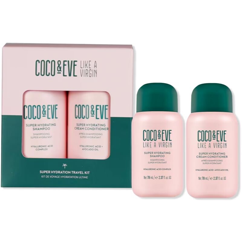 Coco & Eve Travel Kit Super Hydration travel set for shiny and soft hair 1 pc