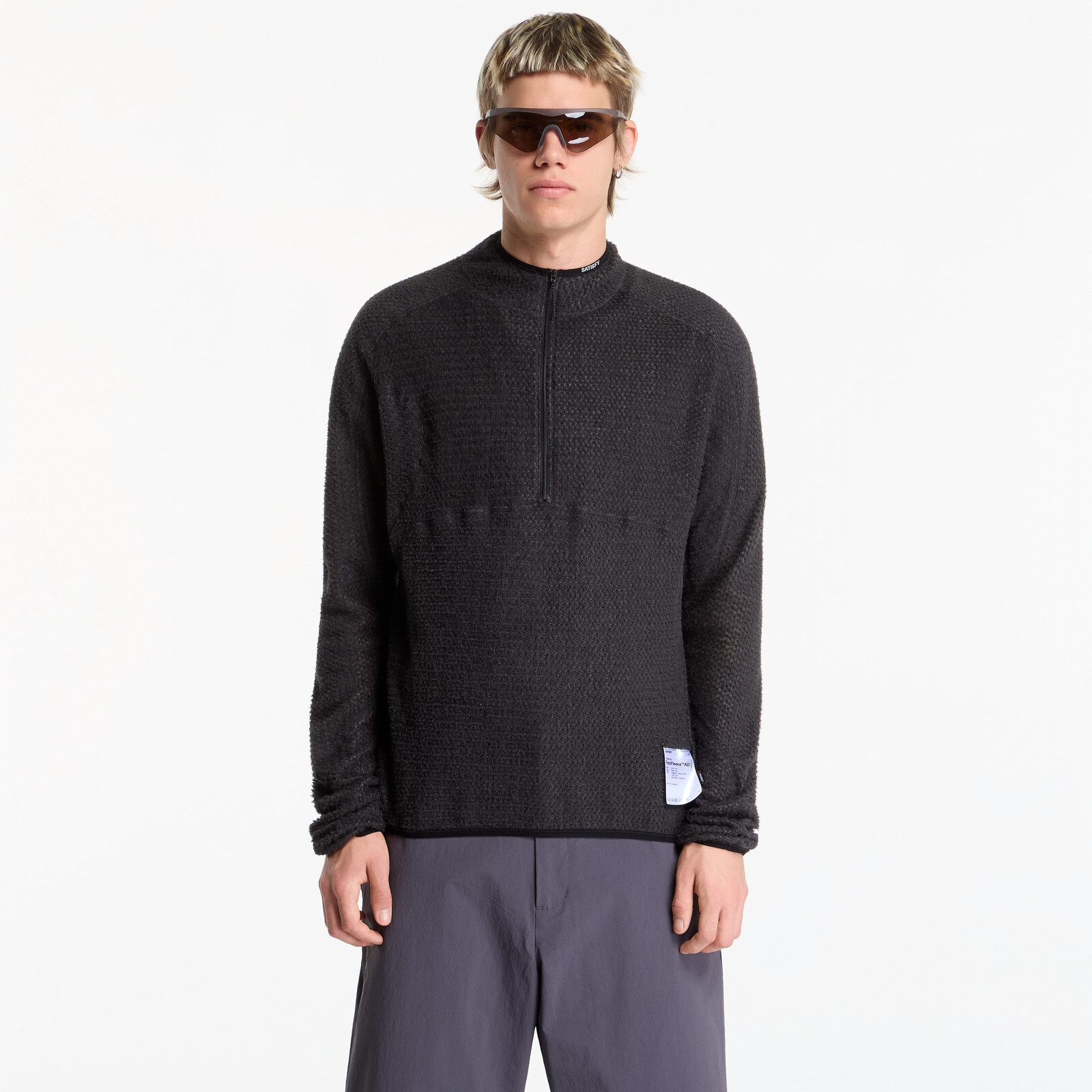 Sweatshirt Satisfy FuzzFleece AD Half-Zip Phantom XL