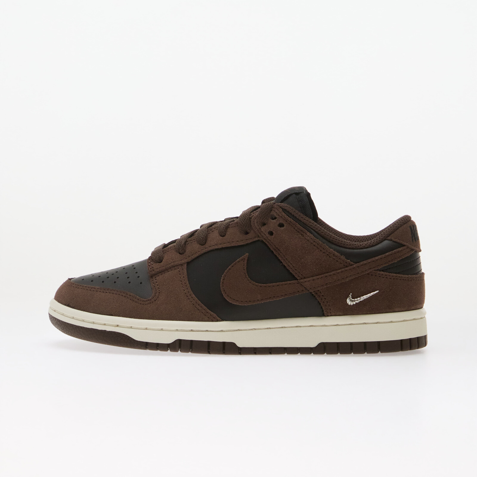 Sneakers Nike Dunk Low Suede Black/ Baroque Brown-Sail-Metallic Silver UK 7.5