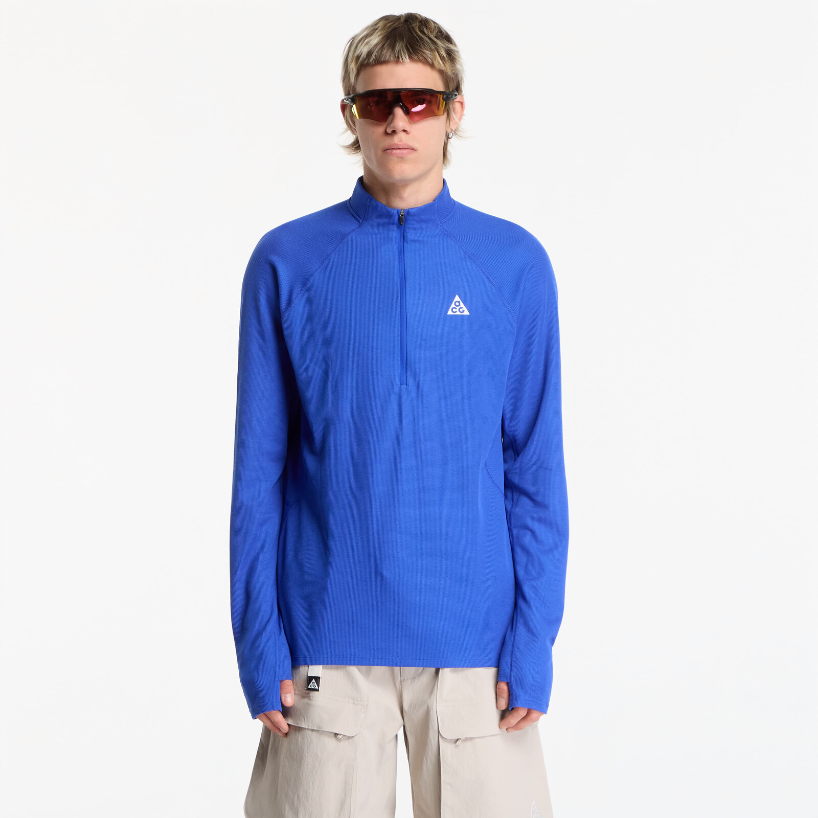 T-shirt Nike ACG Dri-FIT Mid-Layer 1/4-Zip Trail Running Top Hyper Royal/ Hyper Royal/ Summit White M
