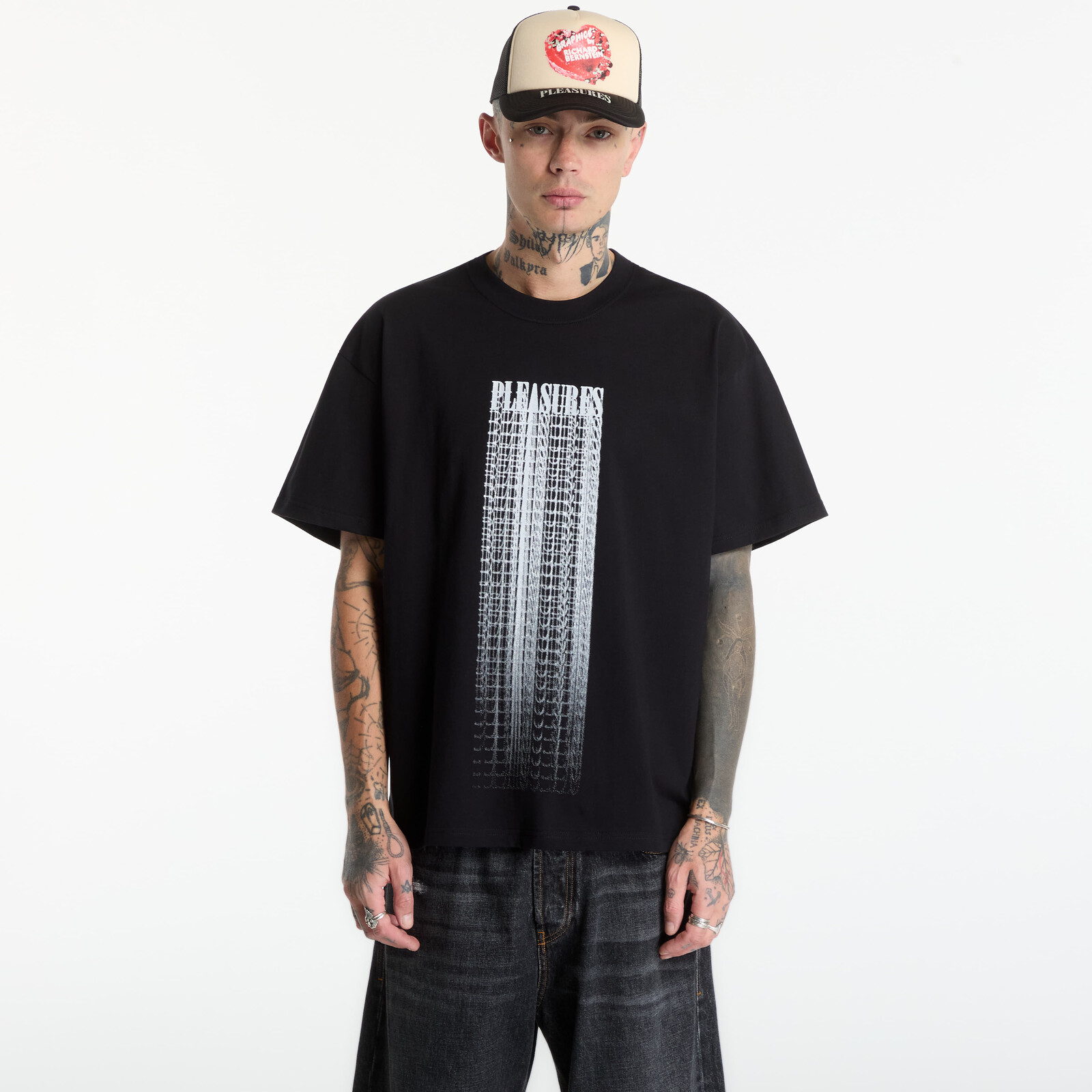 T-shirt PLEASURES Blurred T-Shirt Black L