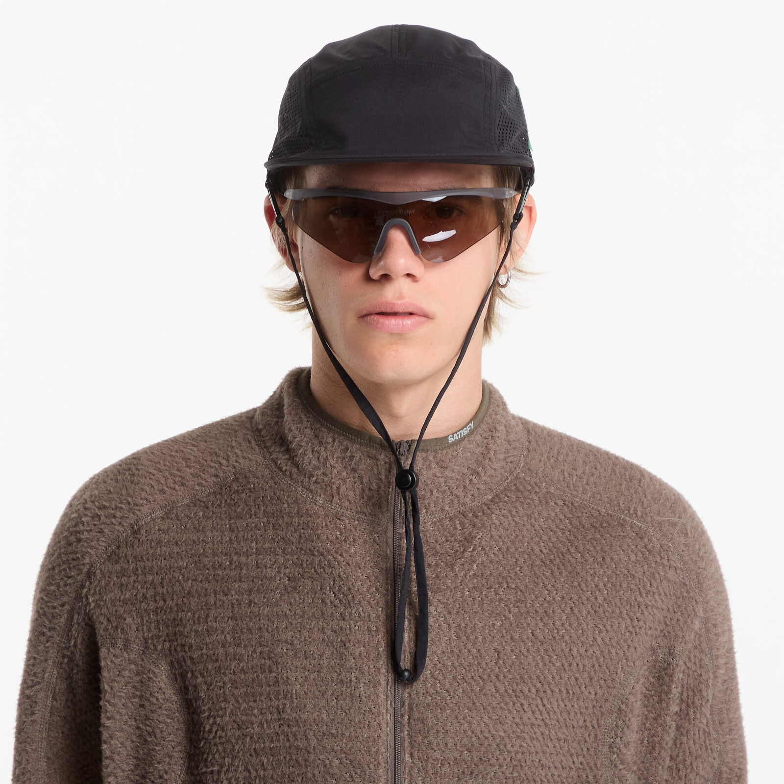 District Vision Perforated Strap Hat Black Universal