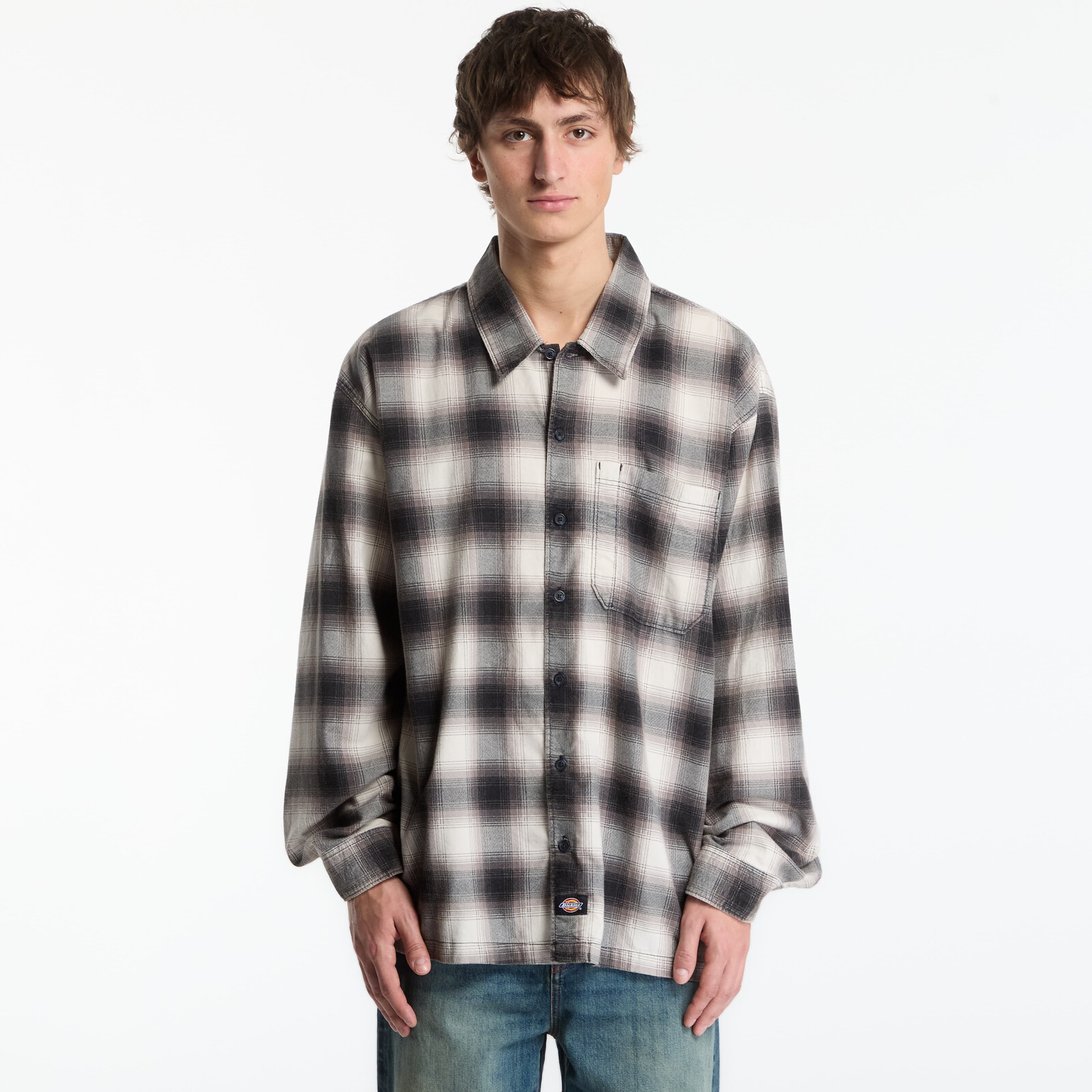 Shirt Dickies Gulfport Flannel Shirt Black XXL