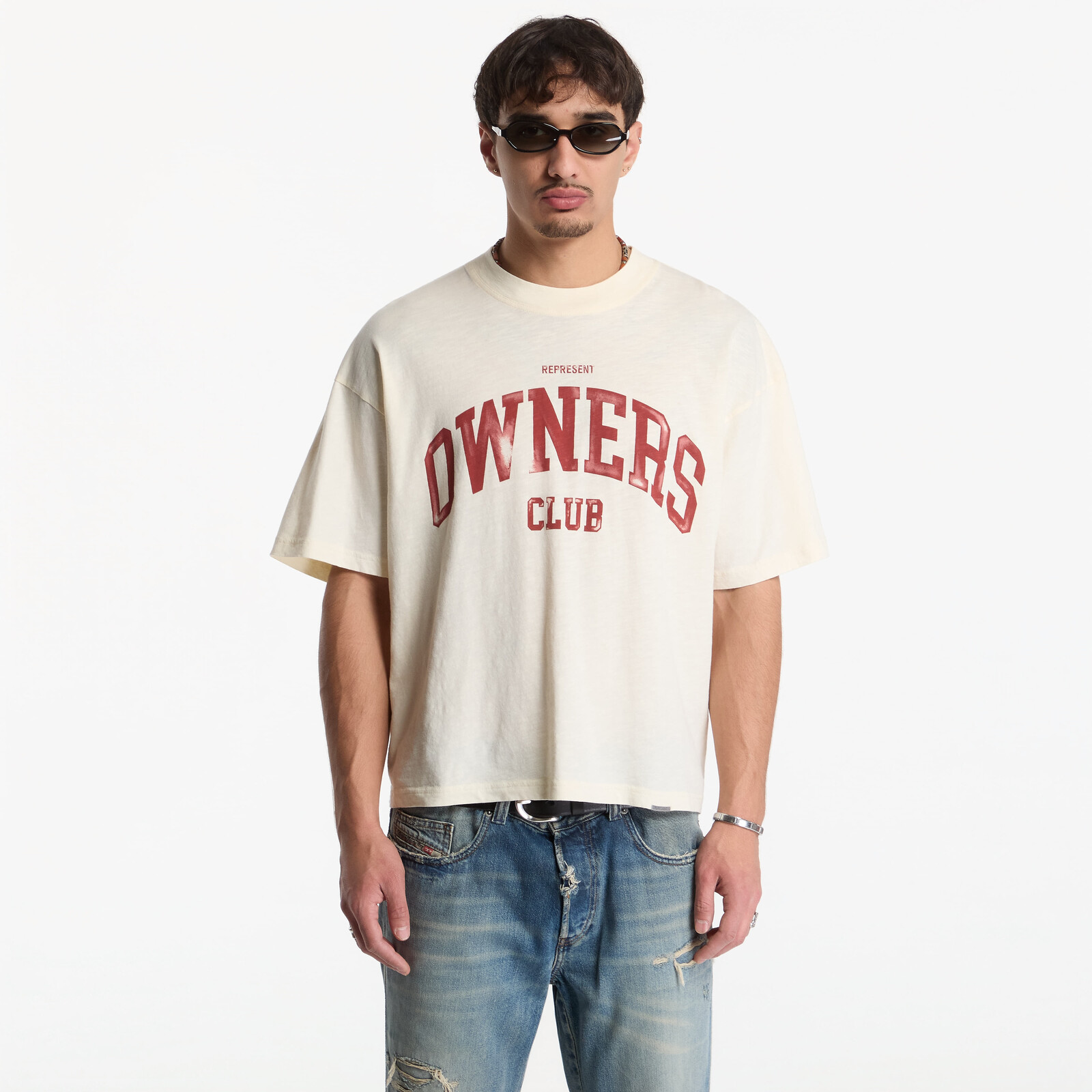 T-shirt Represent Owners T-Shirt UNISEX Buttercream XXL