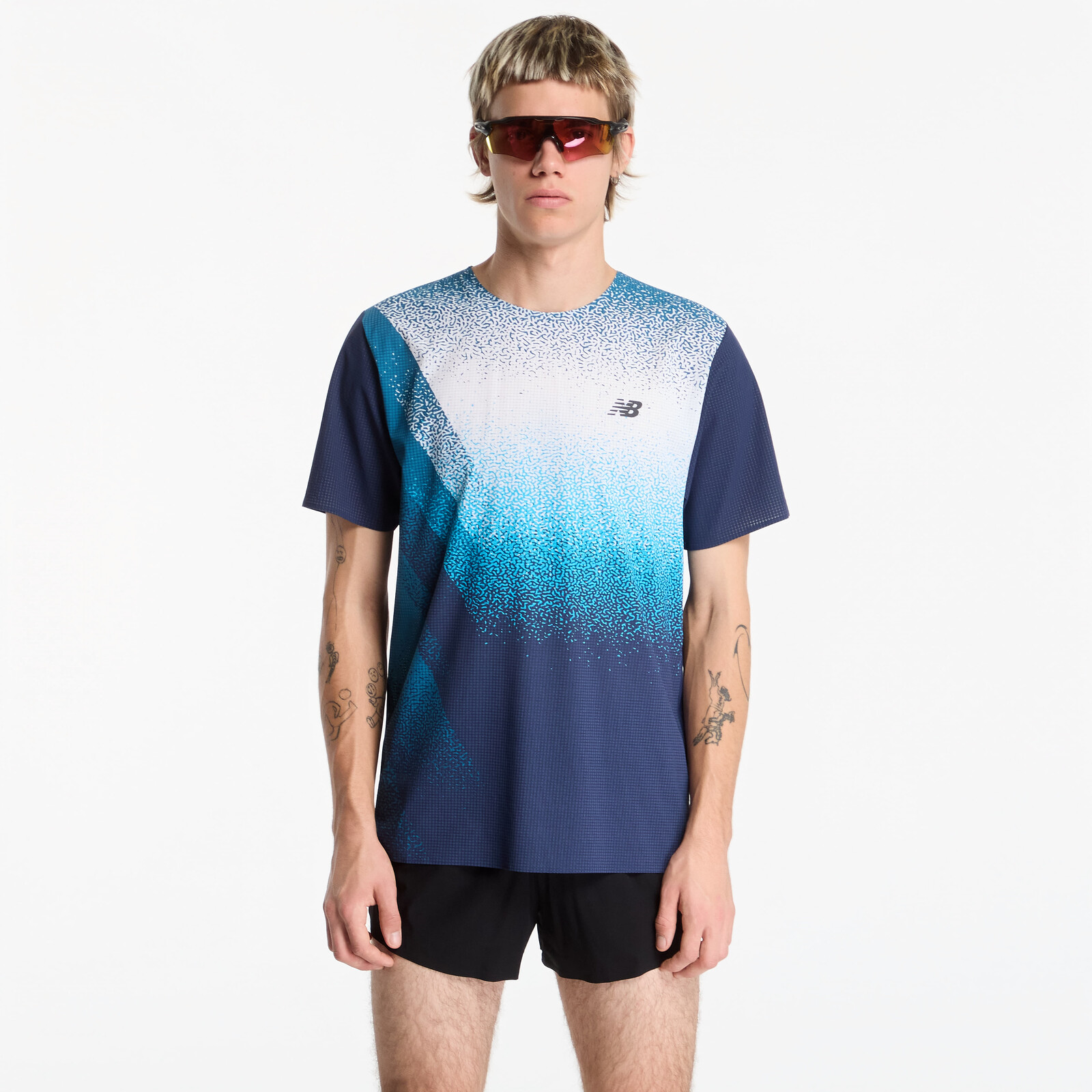 T-shirt New Balance Race Day Ultra Light Printed T-Shirt Altitude/ Streamsong L