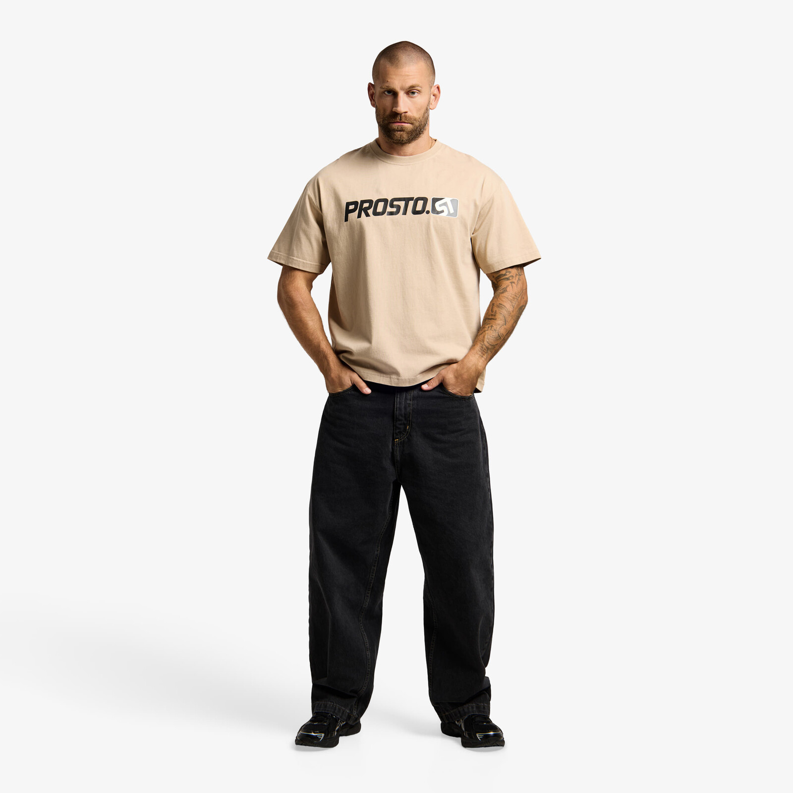 T-shirt Prosto T-shirt Mono Sport Peanut Beige M