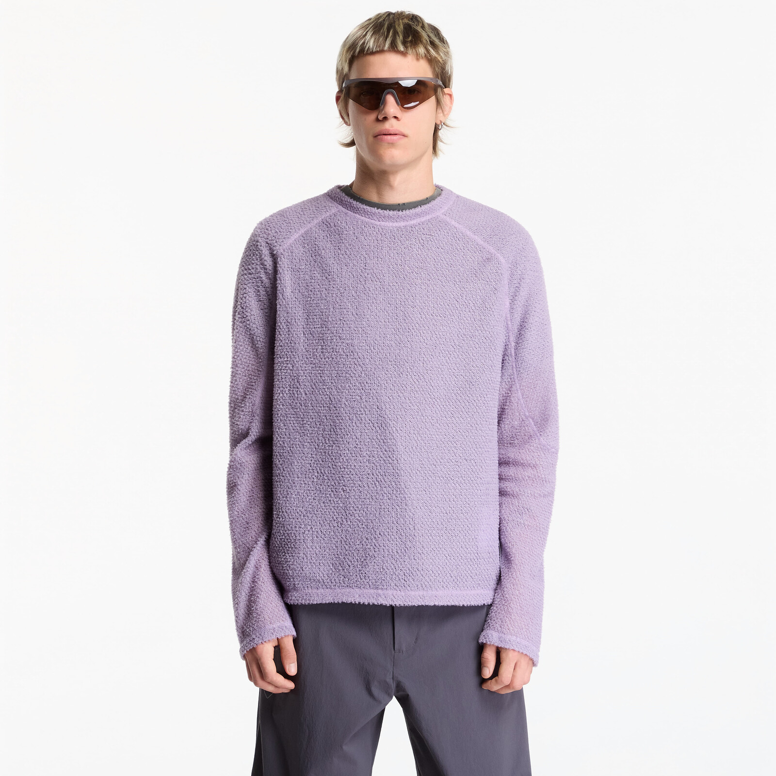 T-shirt Satisfy FuzzFleece AD Long Tee Dusk 00 L
