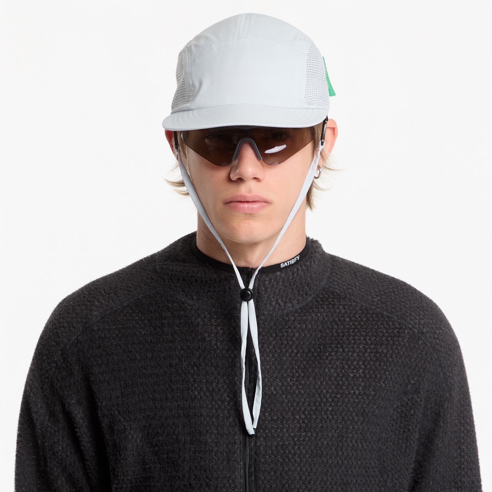 District Vision Perforated Strap Hat Light Grey Universal