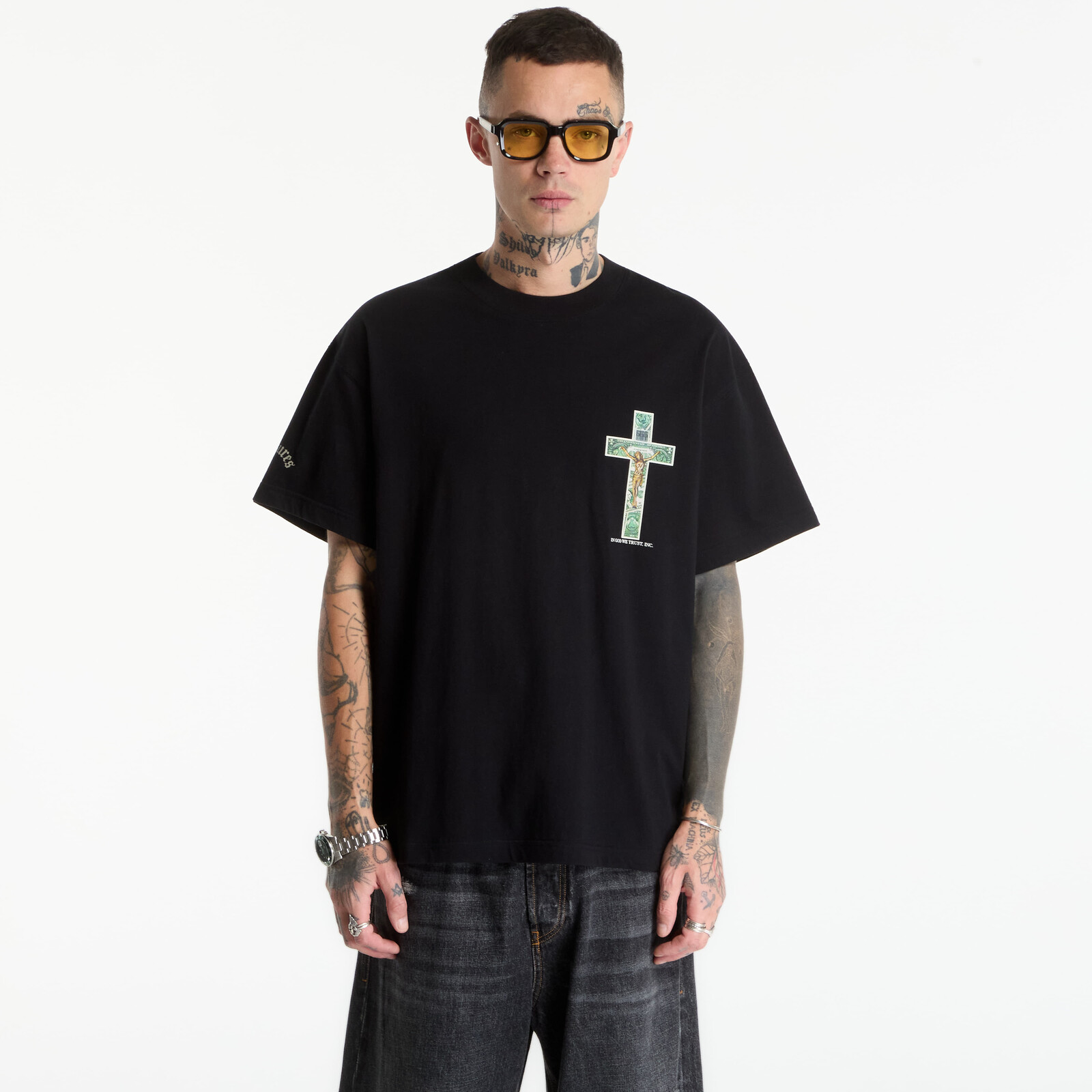 T-shirt PLEASURES Trust T-Shirt Black L