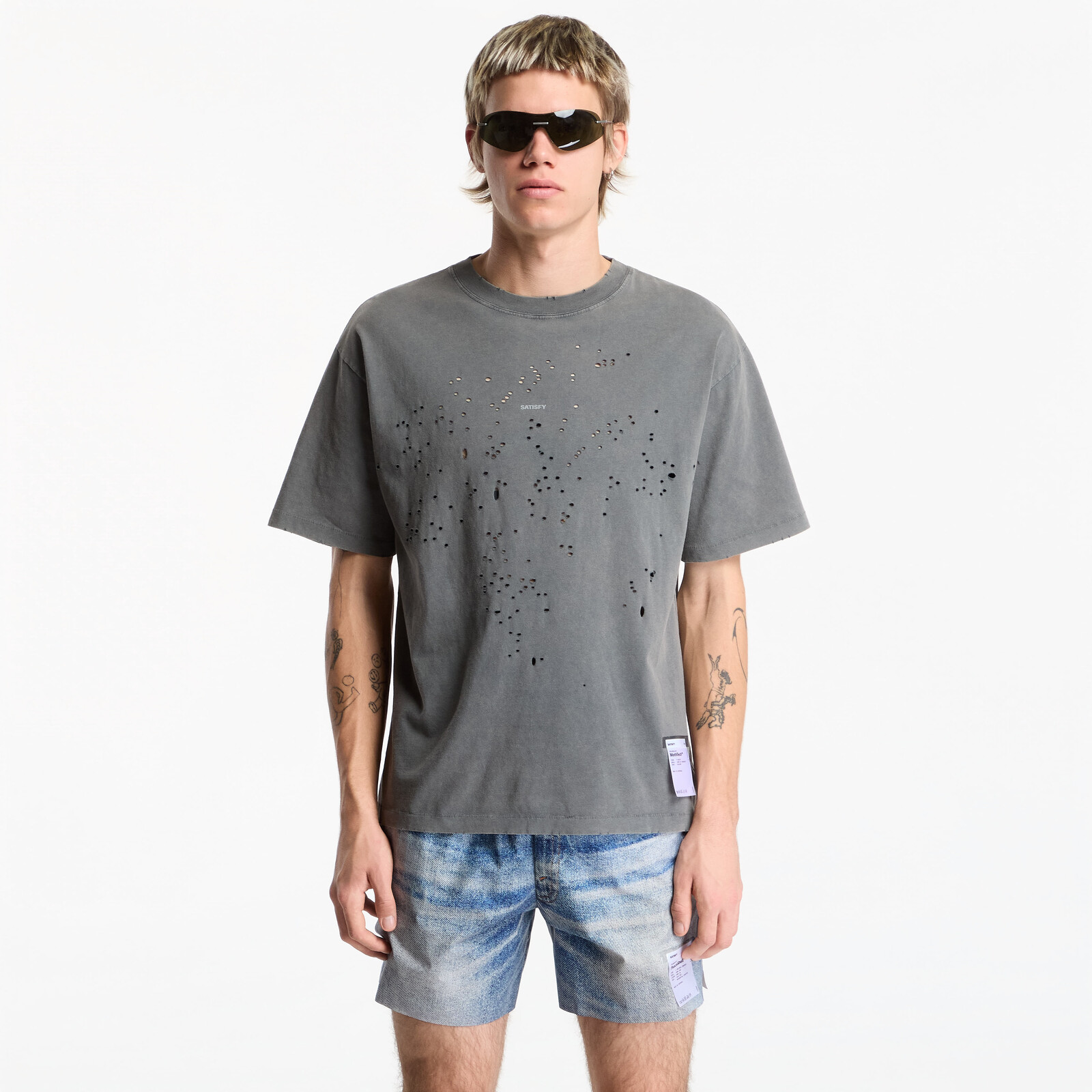 T-shirt Satisfy MothTech T-Shirt Faded Black SA L