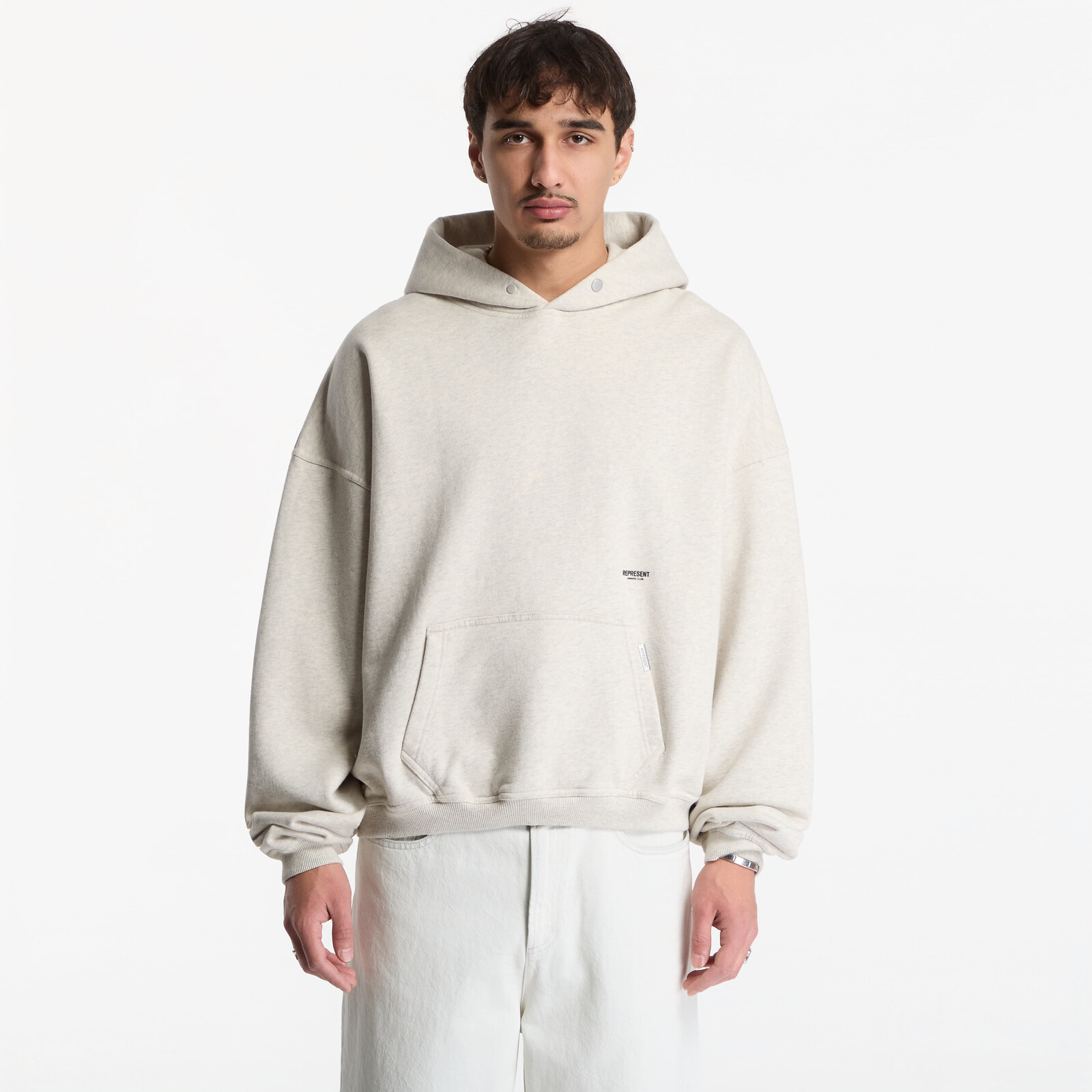 Sweatshirt Represent Micro Owners Club Hoodie UNISEX Cream Marl M