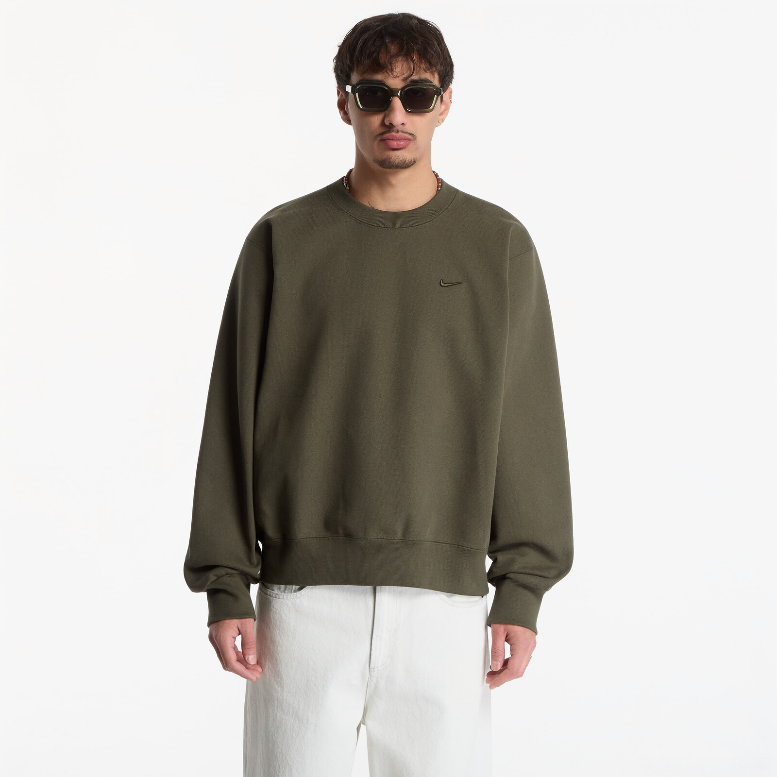 Sweatshirt Nike Energy Fleece Crew-Neck Sweatshirt Cargo Khaki M