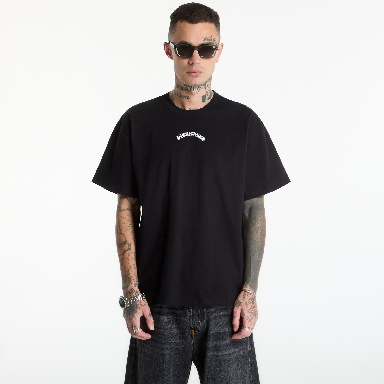 T-shirt PLEASURES Athor T-Shirt Black M