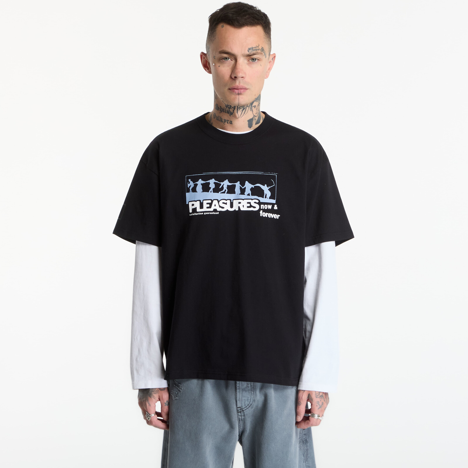 T-shirt PLEASURES Stage Dive T-Shirt Black L