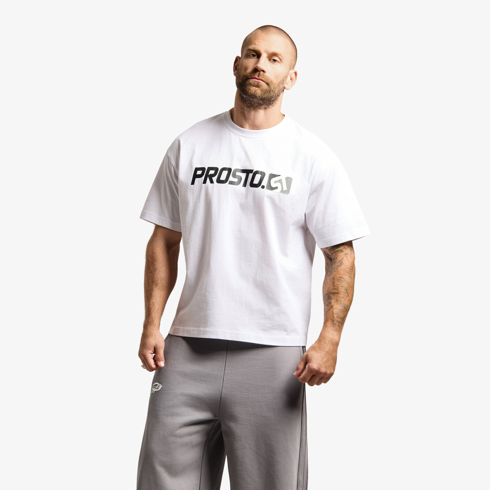 T-shirt Prosto T-shirt Mono Sport White M