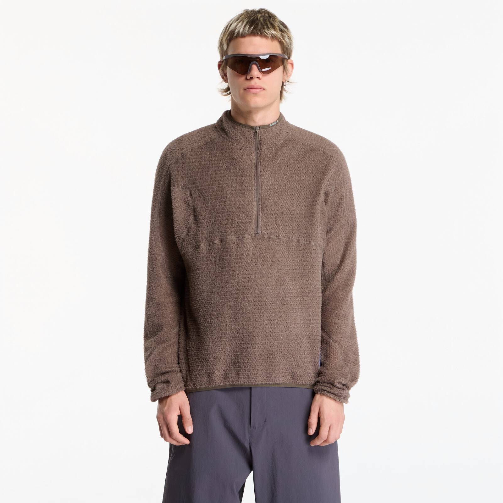 Sweatshirt Satisfy FuzzFleece AD Half-Zip Falcon XL