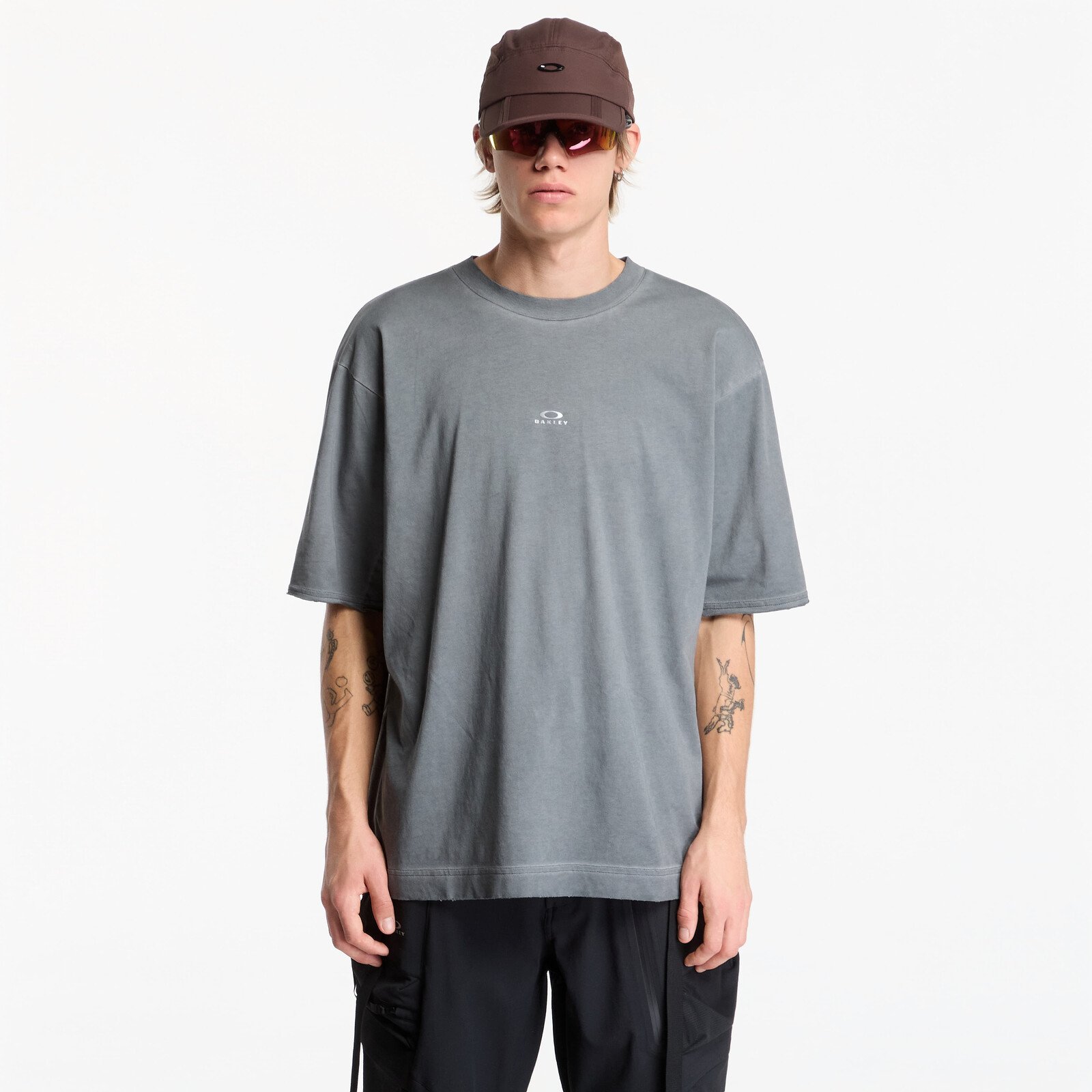 T-shirt Oakley Latitude Veil Tee Cement L