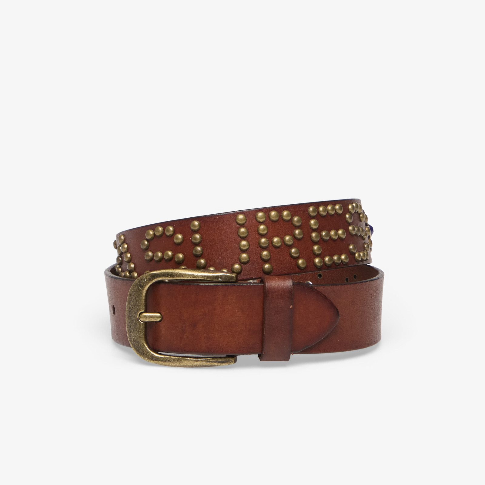 PLEASURES Studded Belt Brown S/M