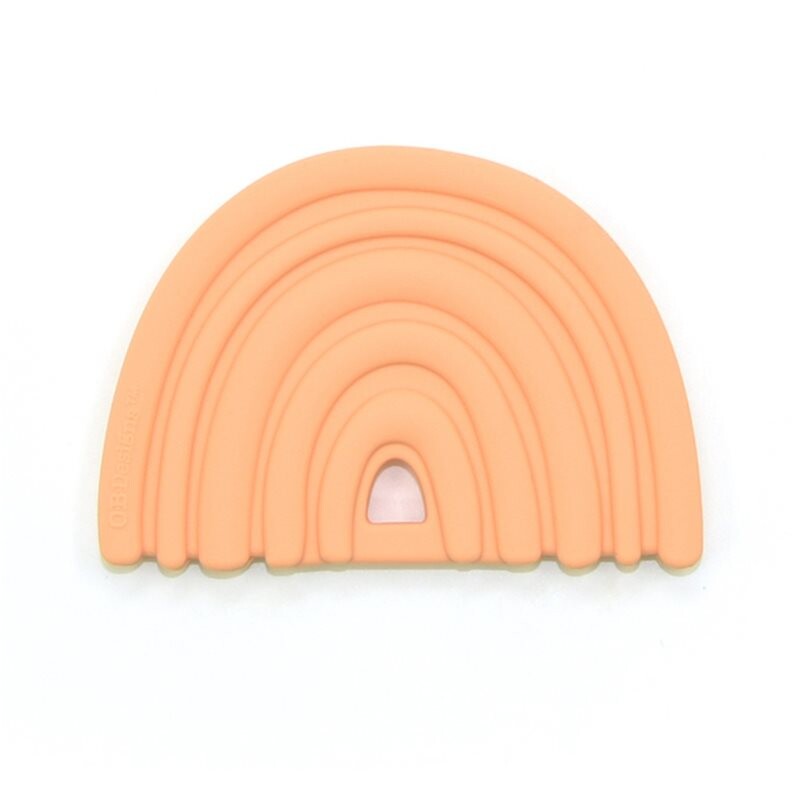 O.B Designs Rainbow Teether chew toy Peach 3m+ 1 pc