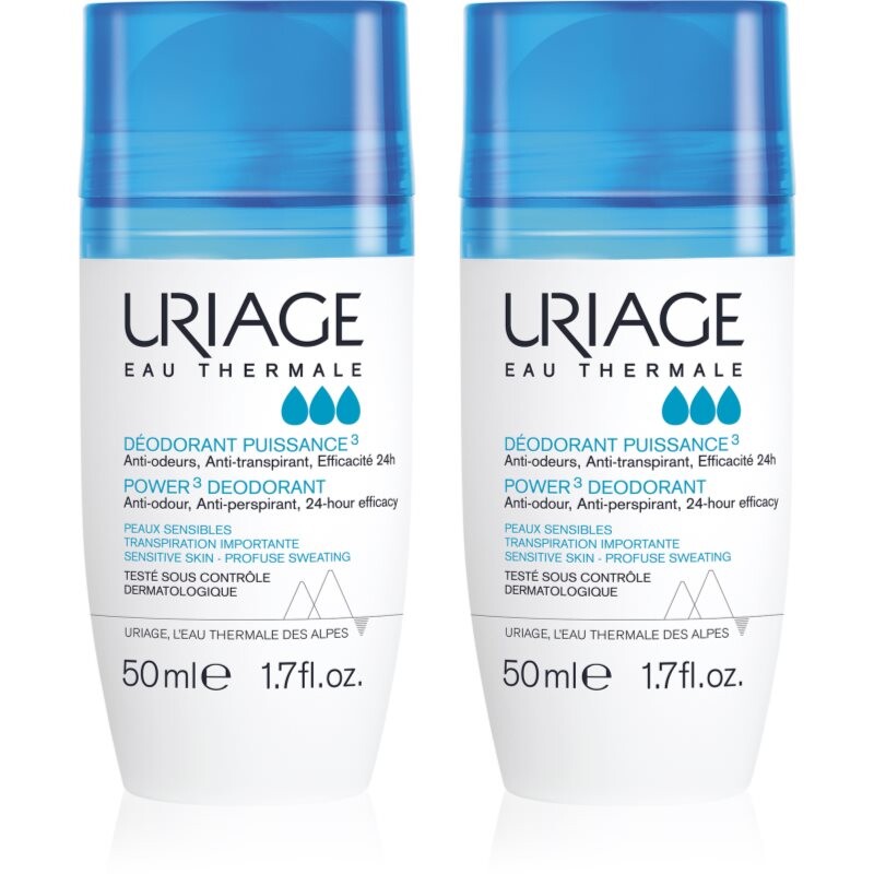 Uriage Hygiène Power3 Deodorant economy pack