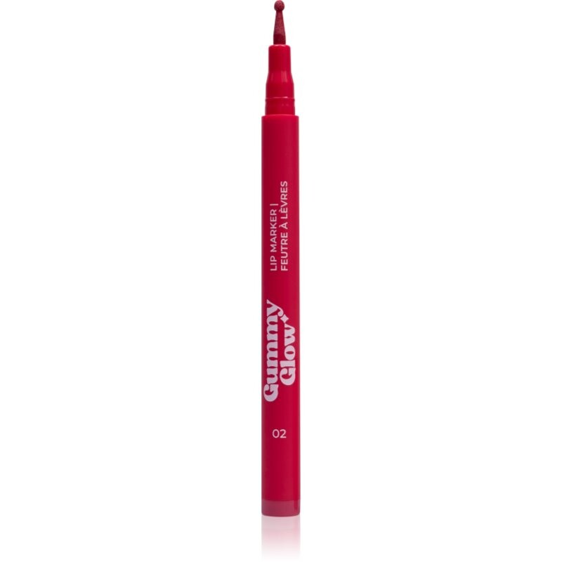 LAMEL Gummy Glow Lip Marker lip marker pen with long-lasting effect shade 02 1.6 ml