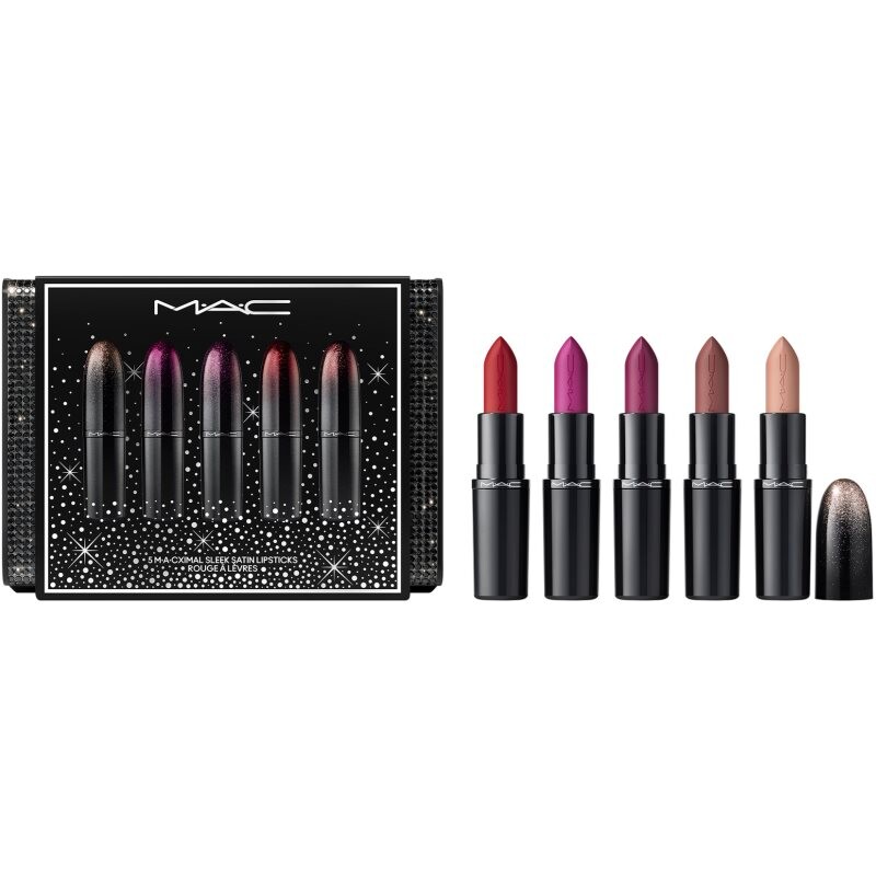 MAC Cosmetics Holiday Signature Satin Lipstick Set gift set for lips