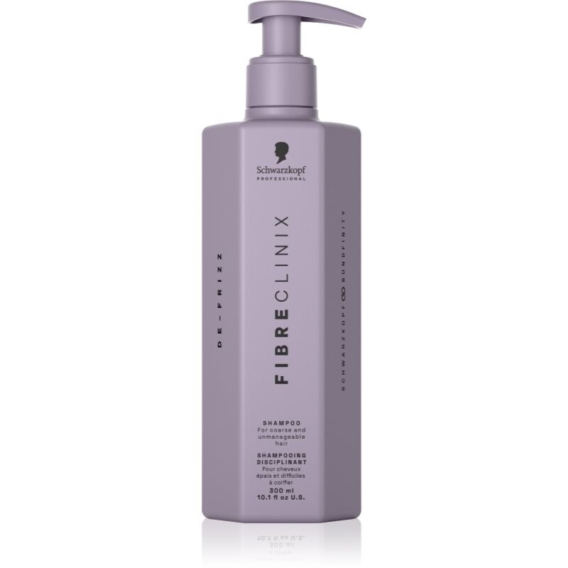 Schwarzkopf Professional Fibre Clinix De-Frizz Shampoo smoothing shampoo for unruly and frizzy hair 300 ml