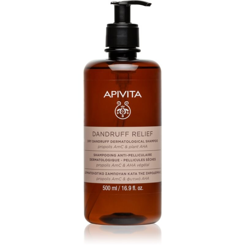 Apivita Dandruff Relief Dry Dandruff Dermatological Shampoo anti-dandruff shampoo for dry and itchy scalp 500 ml