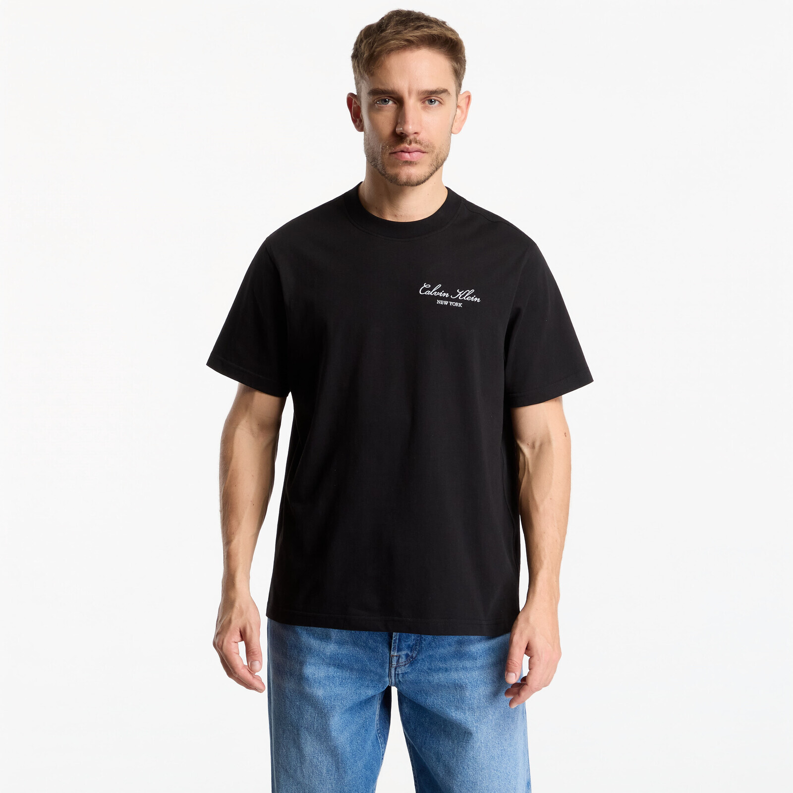 T-shirt Calvin Klein Jeans Ss Easy 20S Script Calvin Klein Black M