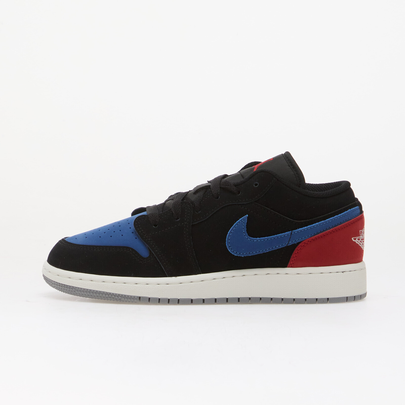 Air Jordan 1 Low Kids Black/ Summit White-True Blue-Varsity Red 4Y