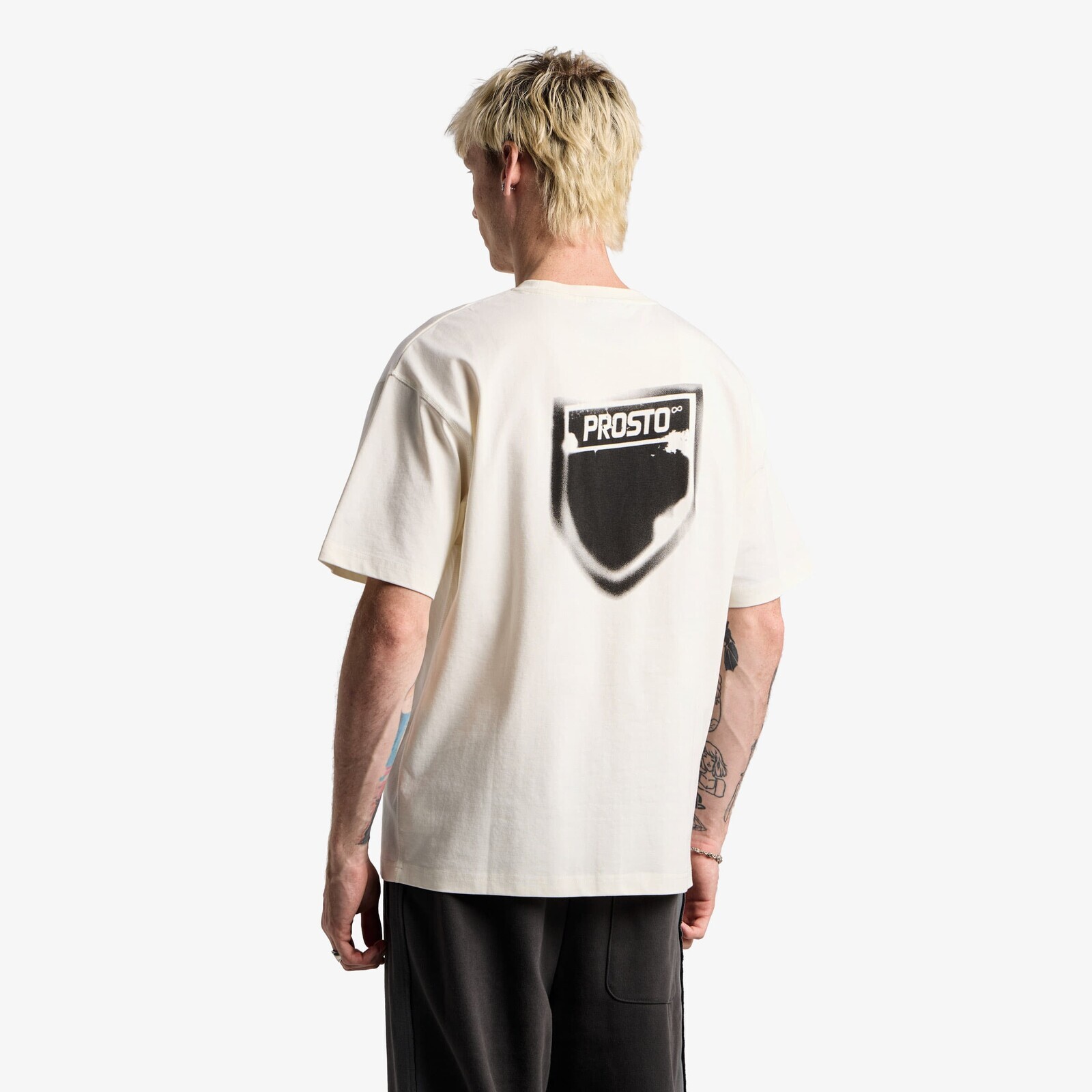 T-shirt Prosto T-shirt Stamp White S