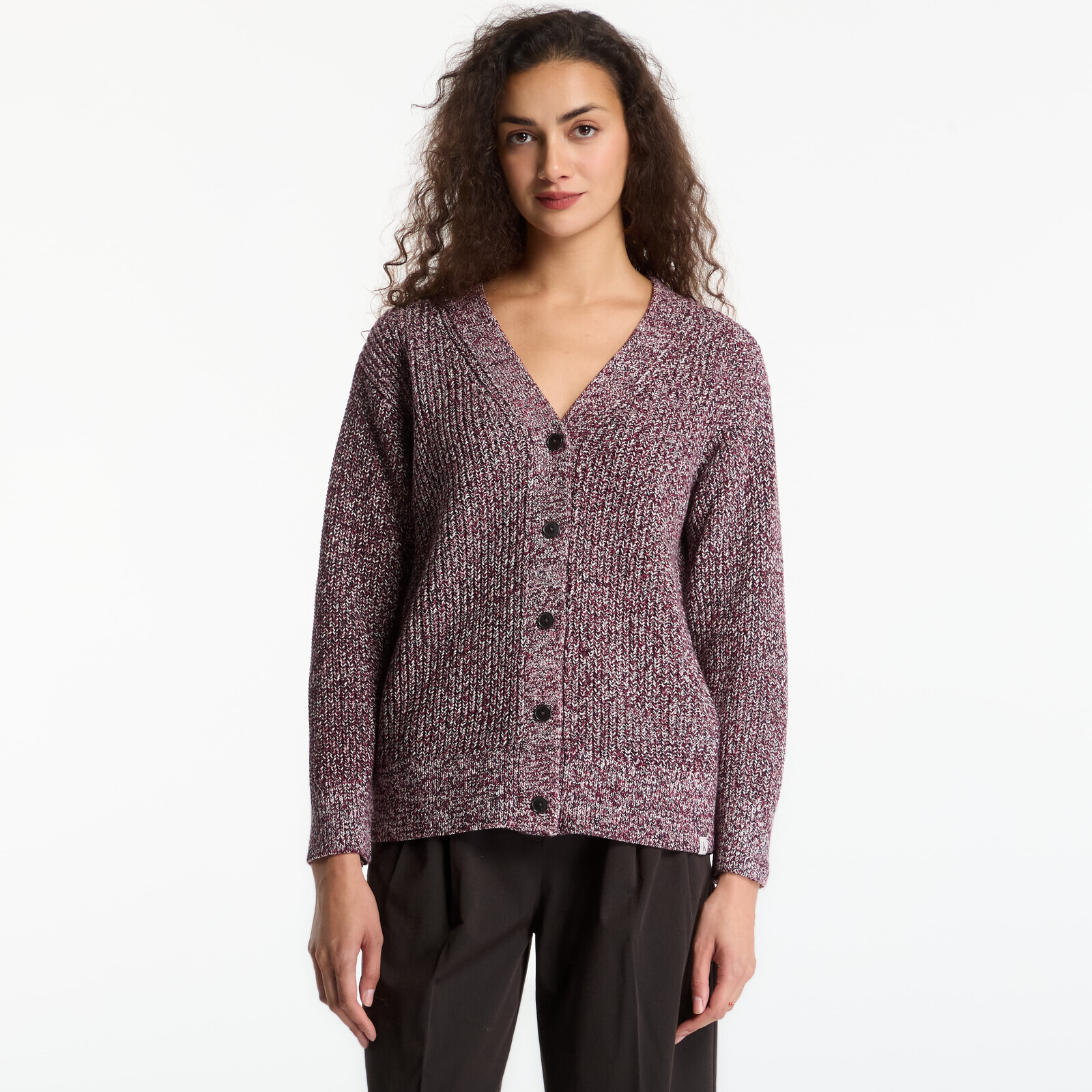 Sweater Calvin Klein Jeans Chunky Cotton Mouline Cardigan Rhododendron S