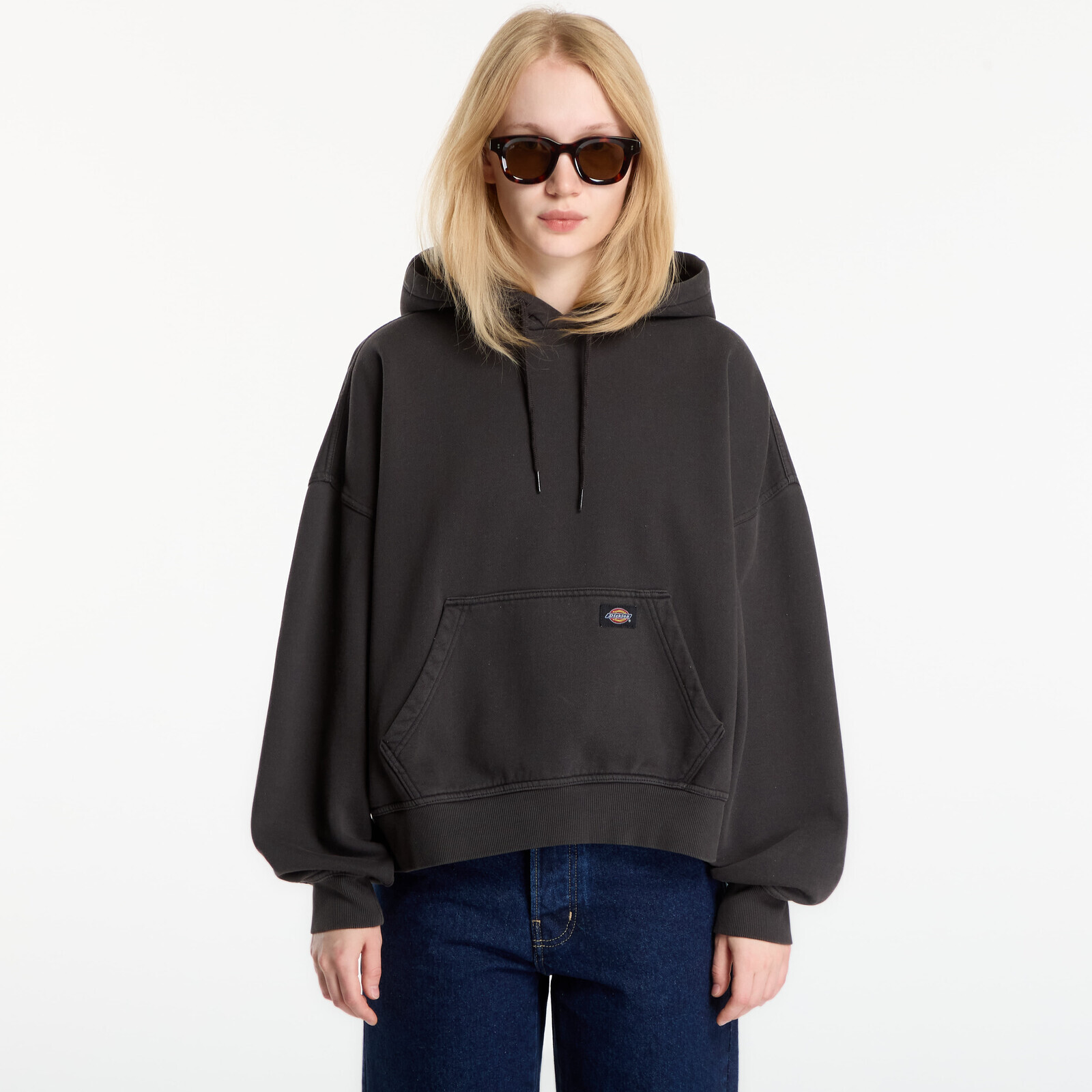 Sweatshirt Dickies Sutcliffe Cropped Hoodie Black XS