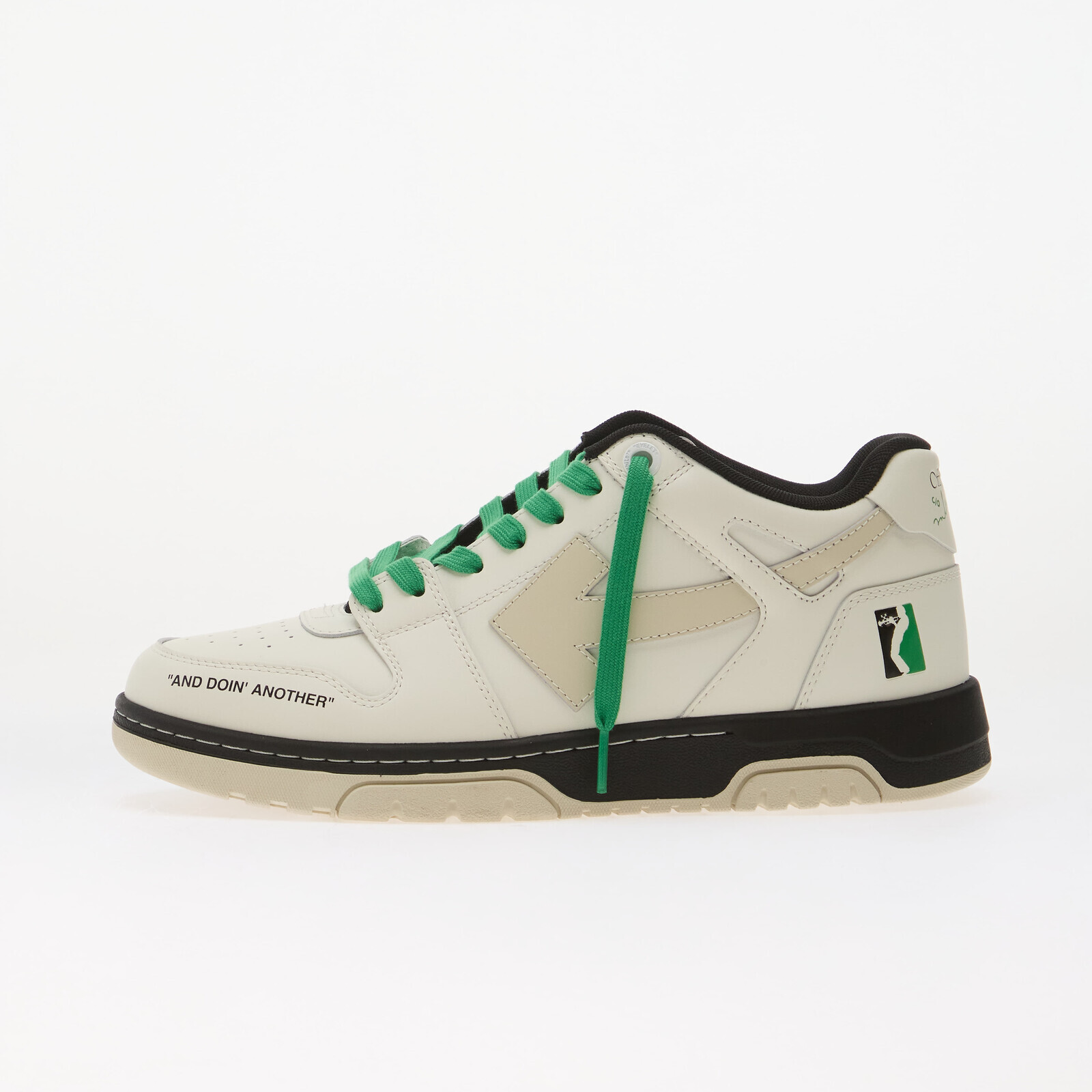 Sneakers Off-White Out Of Office Miles Davis White/ Green UK 10.5
