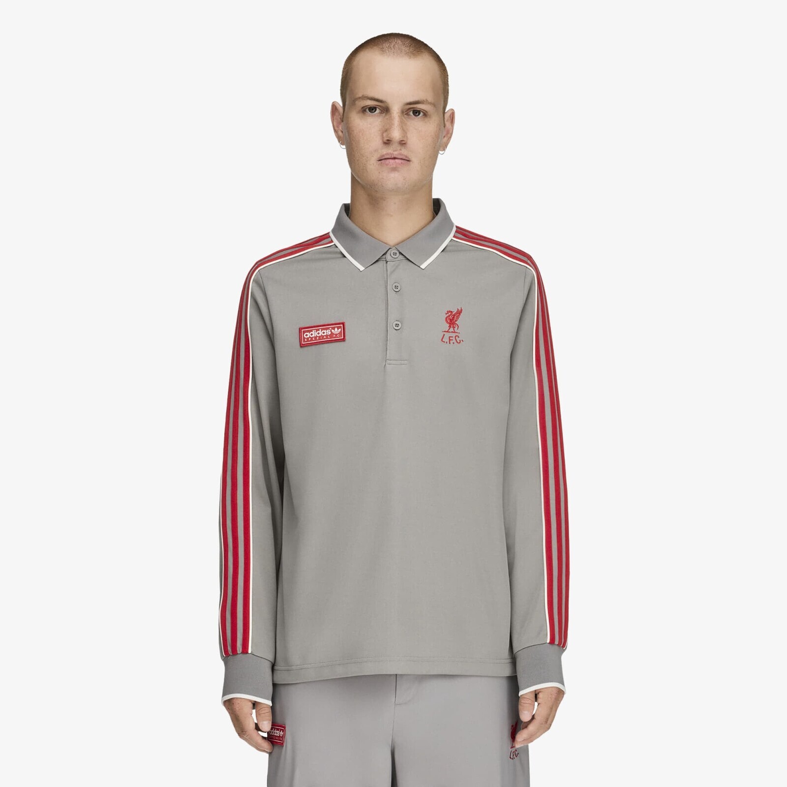 Shirt adidas Liverpool SPZL F.C. Polo Dove Grey M