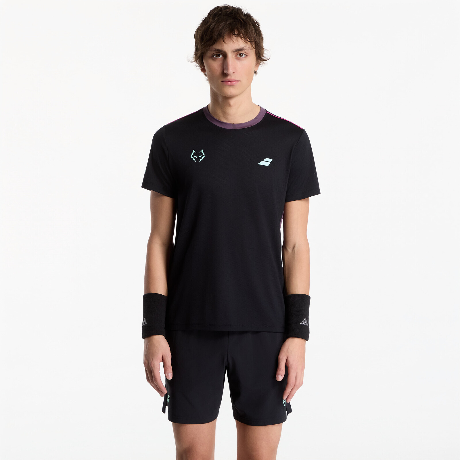 T-shirt Babolat Crew Neck Tee J. Lebron Black/ Black L
