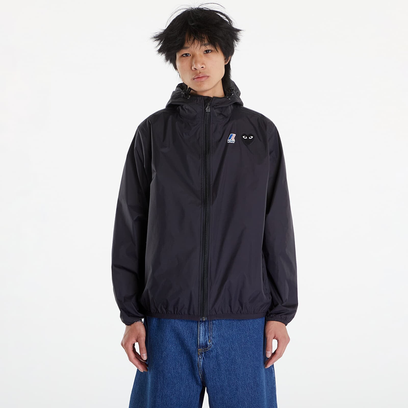 Jacket Comme des Garçons PLAY x K-Way Emblem Jacket UNISEX Black Pure XL