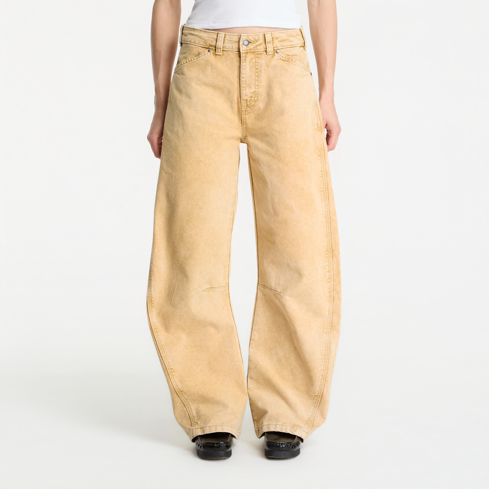 Pants Dickies Imlay Low Waist Barrel Canvas Pant Beige W26