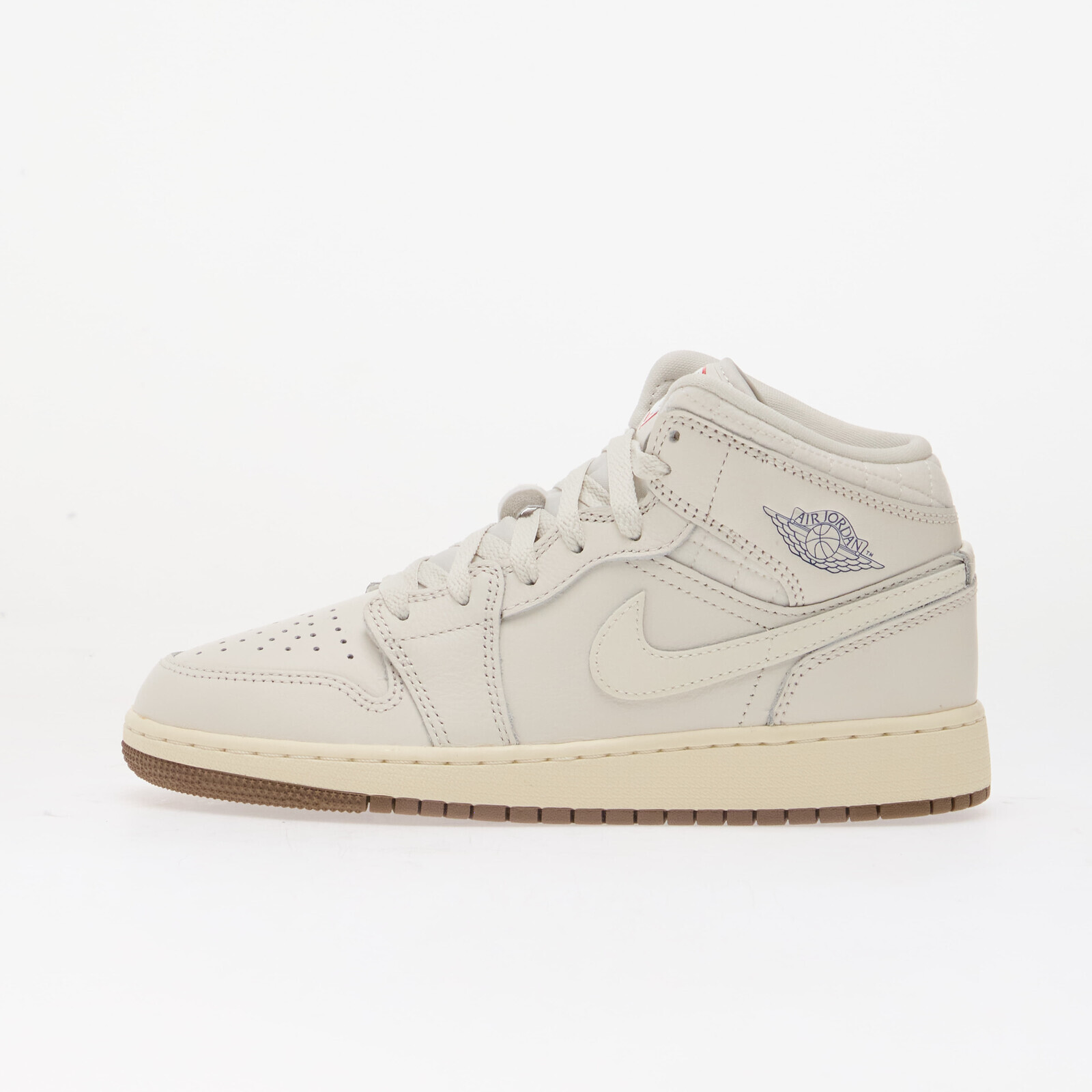 Air Jordan 1 Mid SE Kids Phantom/ Sail-Gum Dark Brown-Infrared 23 5.5Y
