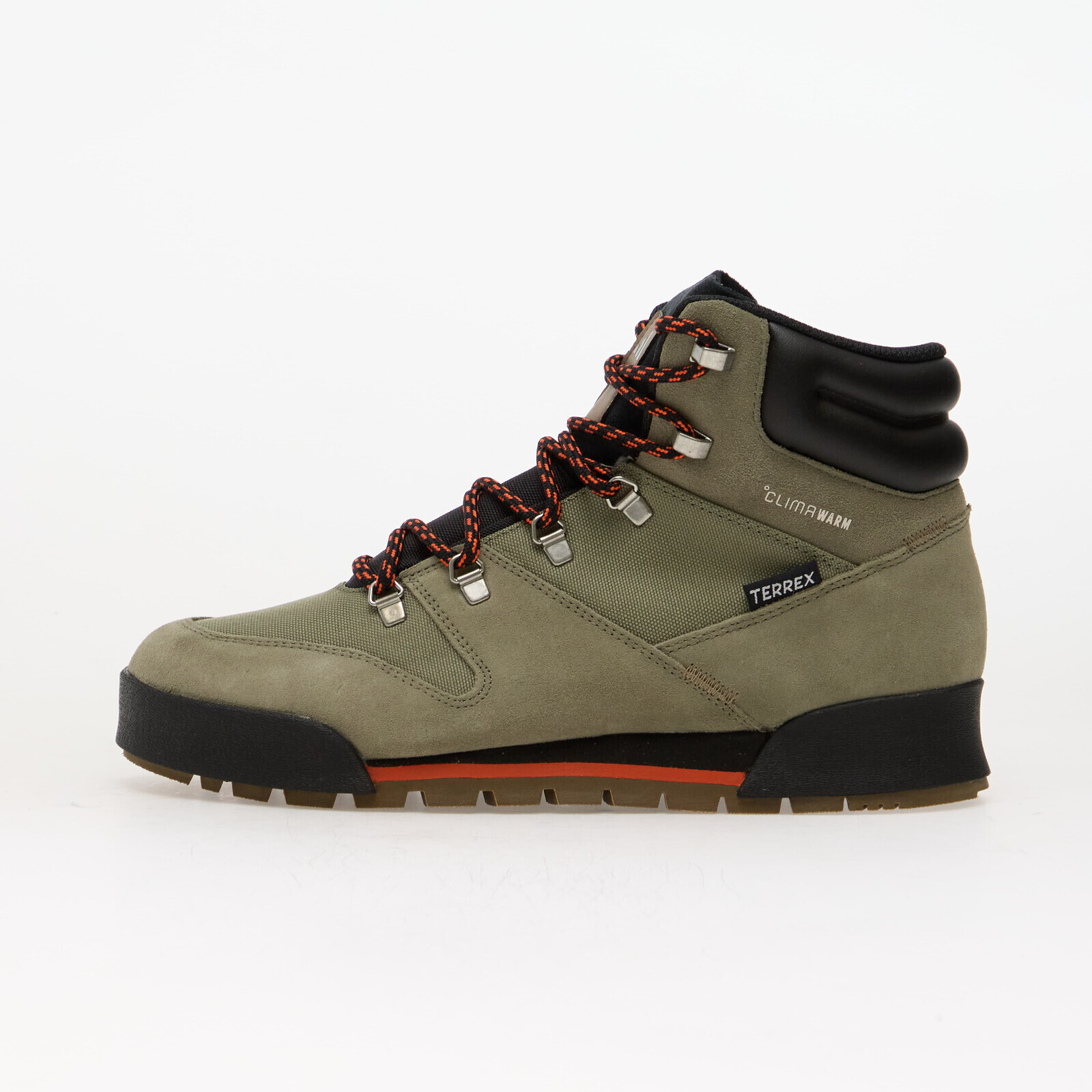 Sneakers adidas Terrex Snowpitch CLIMAWARM Winter Hiking Olive Three/ Khaki Six/ Semi Impact Orange UK 8