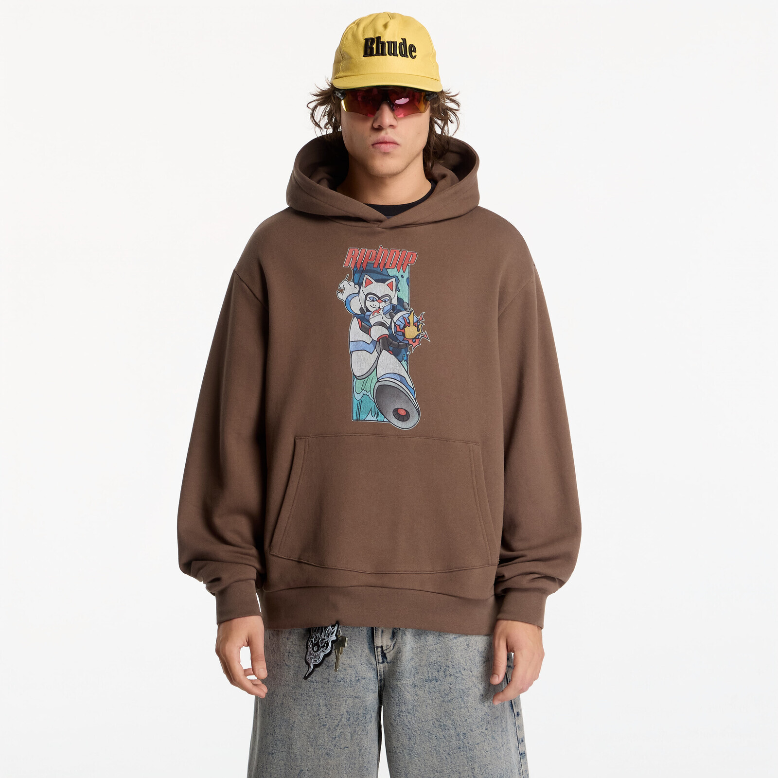 Sweatshirt RIPNDIP Rokkunerm Hoodie Dusty Brown S