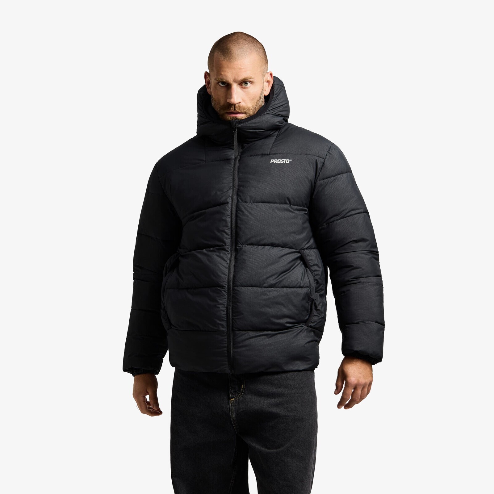 Jacket Prosto Puffer Jacket Adament Hood 3.0 Black M