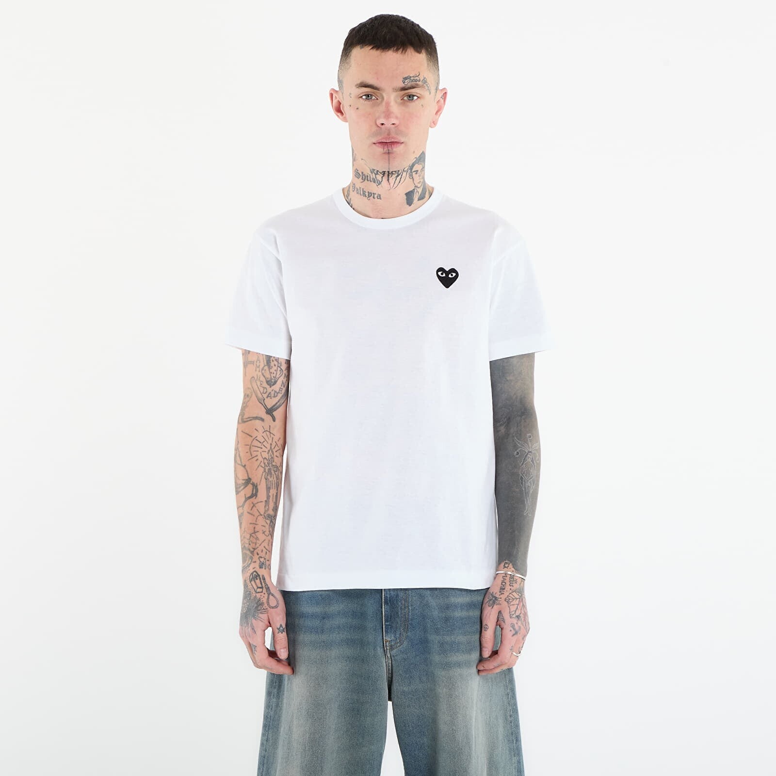 T-shirt Comme des Garçons PLAY T-Shirt Black Knit UNISEX White XS