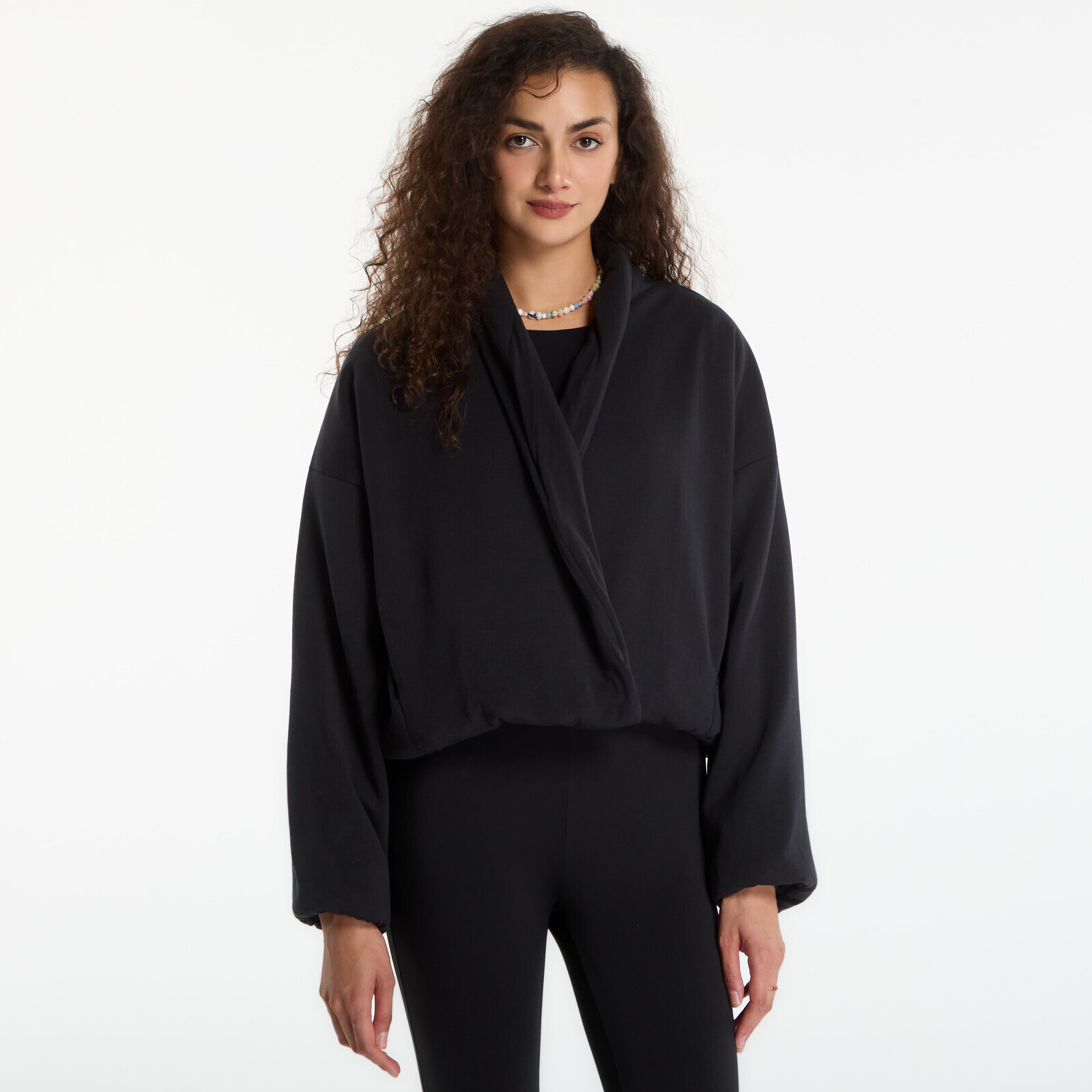 Jacket Nike 24.7 ImpossiblySoft Plush Therma-FIT Shawl Jacket Black/ Dk Smoke Grey S