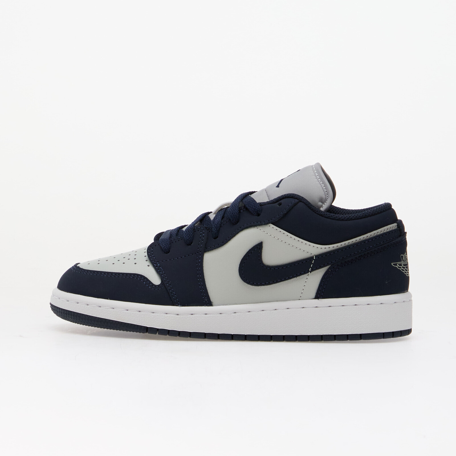 Air Jordan 1 Low Kids Obsidian/ Obsidian-Grey Fog-Pink Foam 5Y