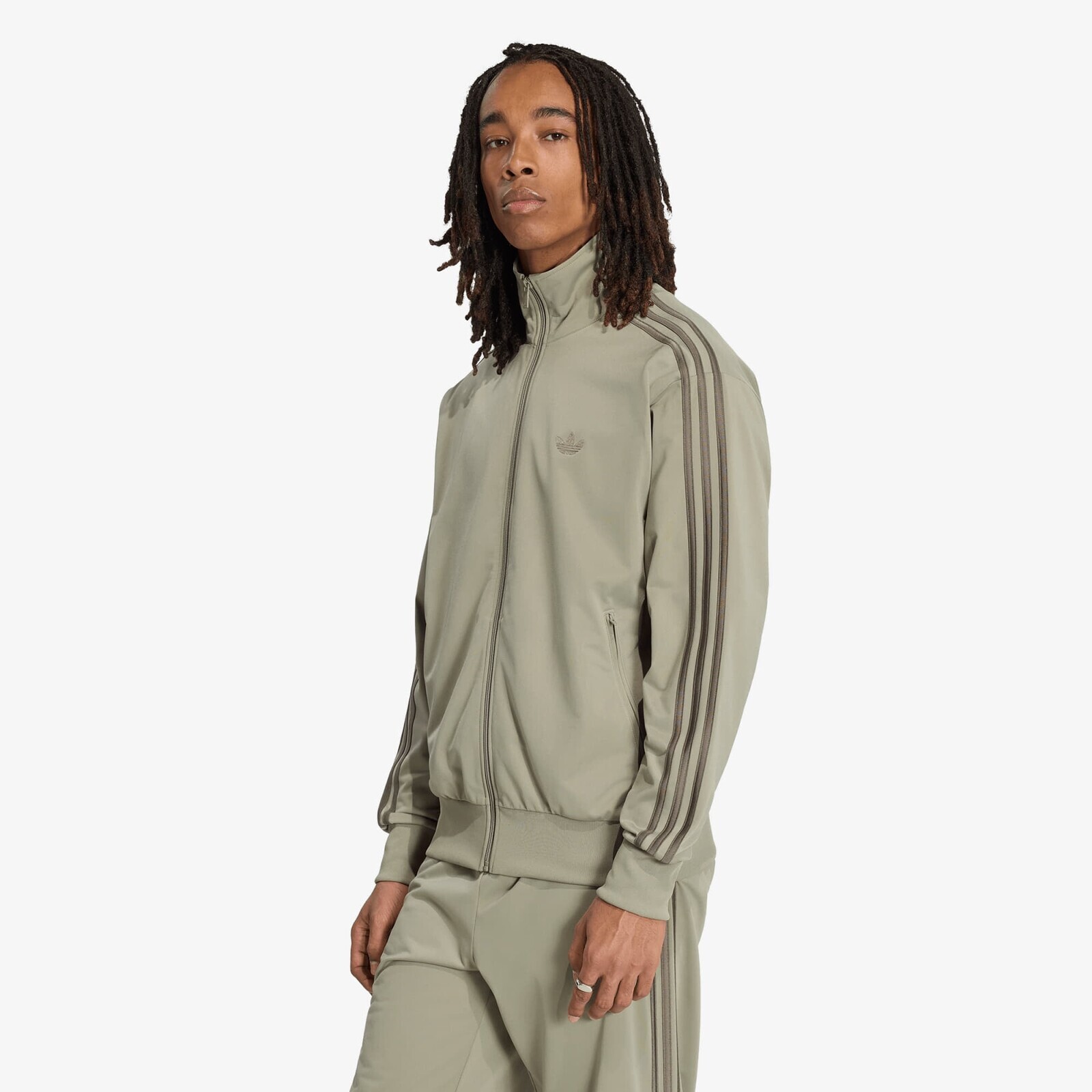 Sweatshirt adidas Firebird Track Jacket Silver Pebble L