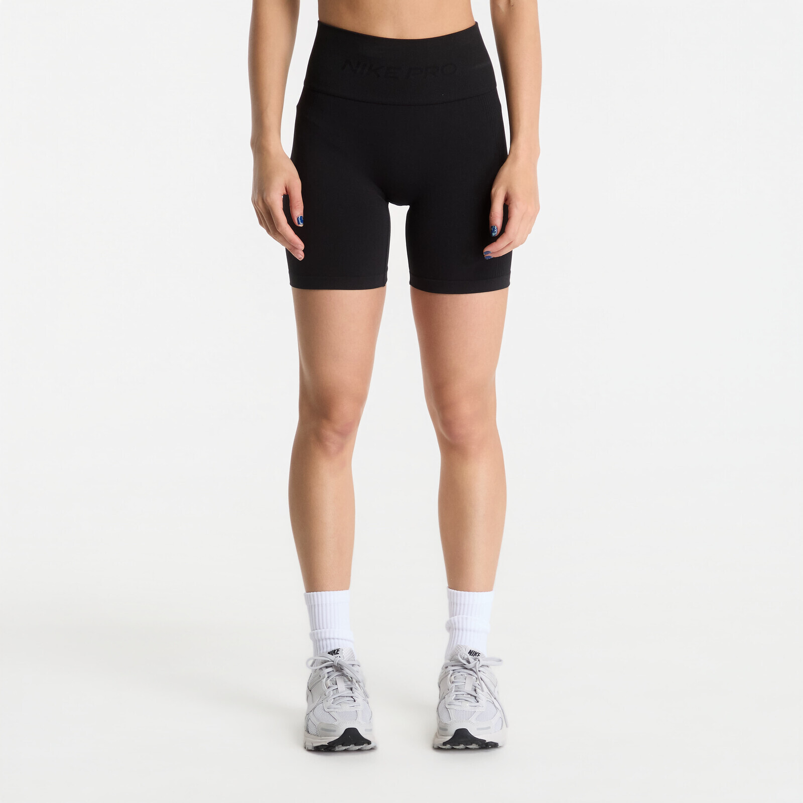 Nike Pro Seamless Dri-FIT High-Waisted 5 Biker Shorts Black S