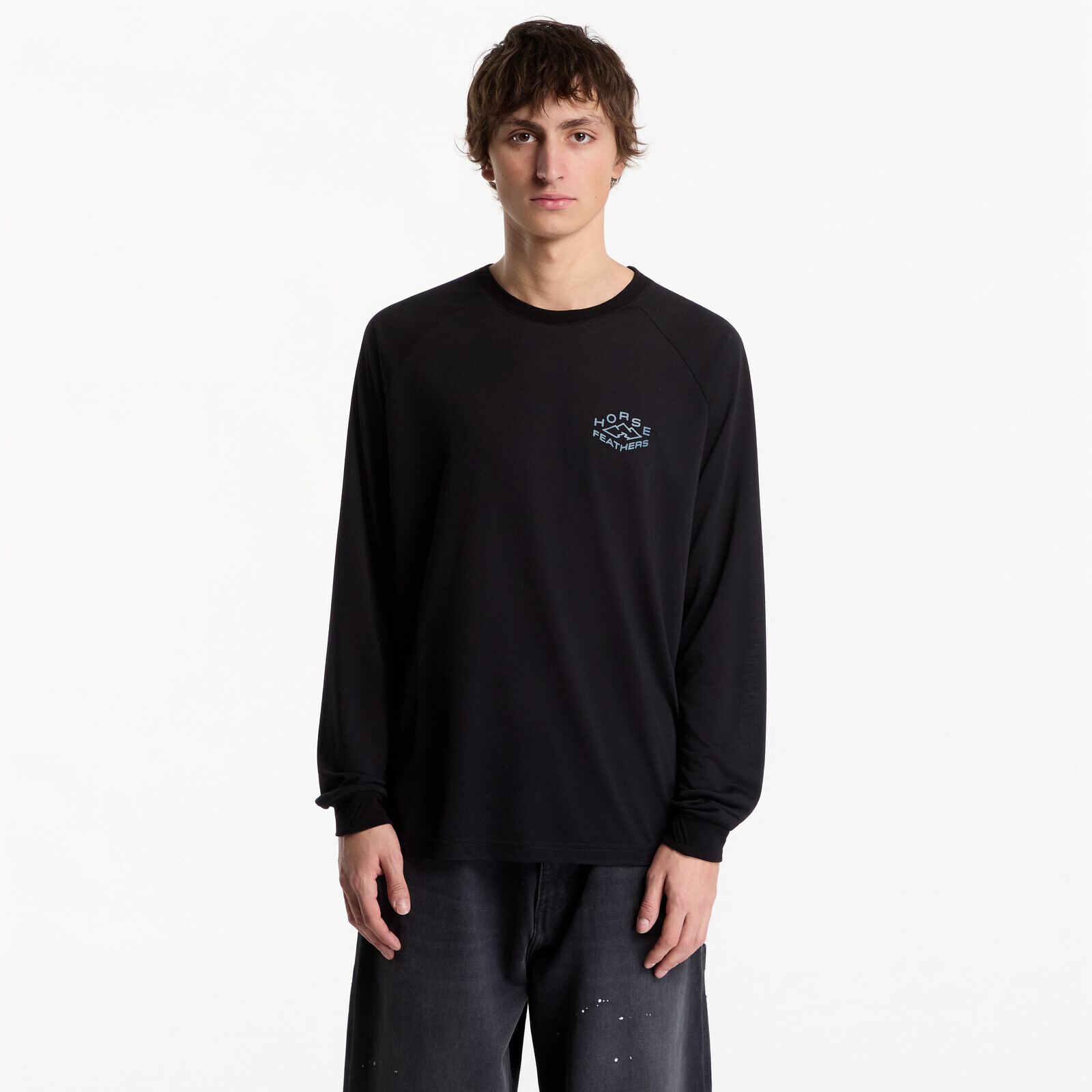 T-shirt Horsefeathers Shank Ls T-Shirt Black L