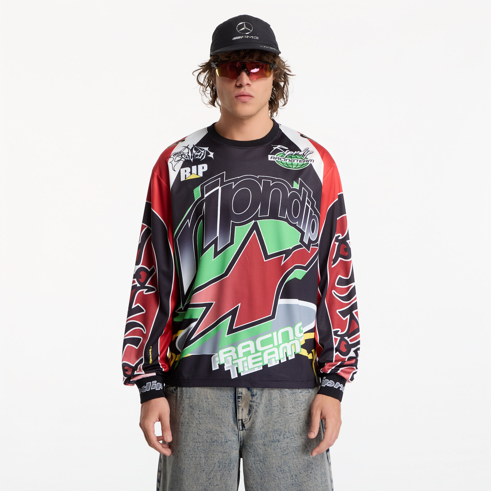 RIPNDIP All-Star Long Sleeve Jersey Red/ Black L